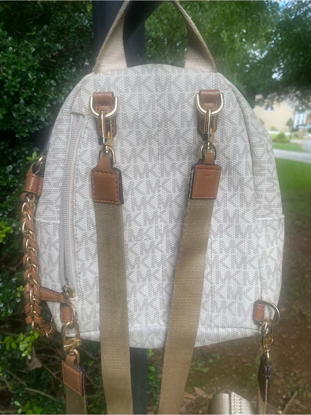 Michael Kors mini  back pack purse